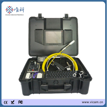 CCTV Products 8'' LCD Screen Pipe Inspection Crawler Robot with Built-in Transmitter