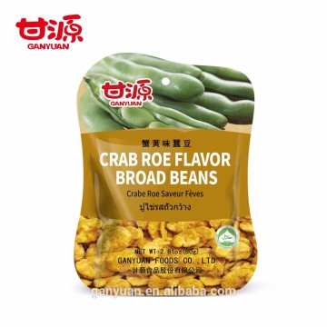 Chinese popular crab flavor broad bean snack food