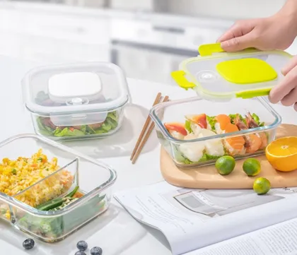 Glass Lunch Box for Microwave Heating