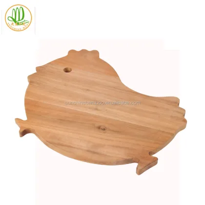 Bamboo Chicken-Shaped Acacia Wood Cutting Board