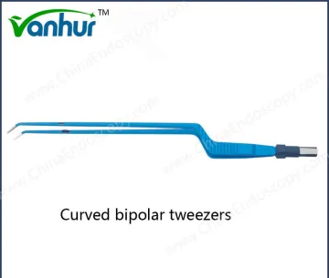 Single Use Curved Bipolar Tweezers for Open Surgery