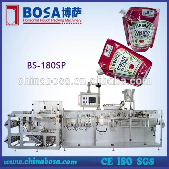 stand up sachet packing machine for chocolate paste