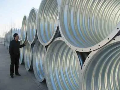 High quality Galvanized Segmentalized Corrugated Steel Tube Culvert pipes