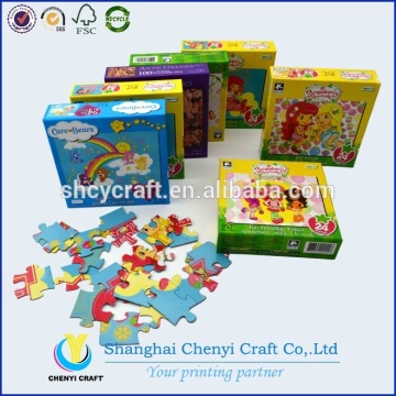 eco-friendly cardboard baby puzzle printing