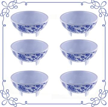 5 "Melamin -Taschengeschirrs Sauce Bowl Set von 6