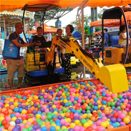 Large Outdoor Kids Sand Pit Mini Metal Excavator Toy