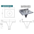 hospital stainless steel sluice basin