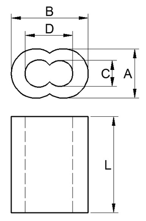 oval ferrule drawing