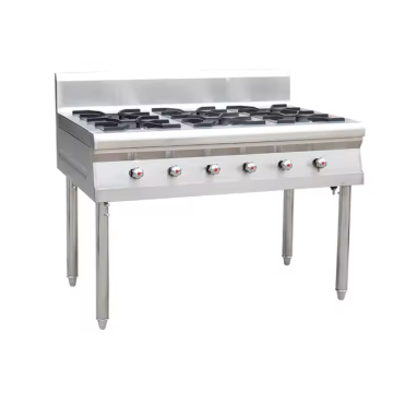 Stainless Steel Gas Stove with 6 Burners: The Ultimate Commercial Kitchen Solution