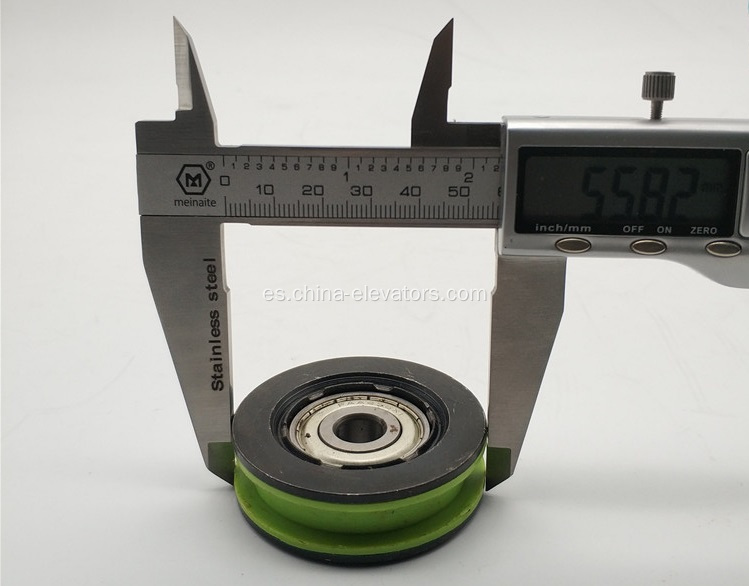 FAA5394A50/FAA456X1 56 mm Roller de colgilla de puerta verde para ascensores Otis