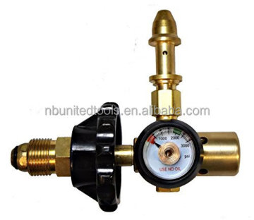 UWELD Tools Balloon Filler Brass Inflator with Helium Air Mixer, Pressure Gauge & Hand Tight Connection E2000HTG