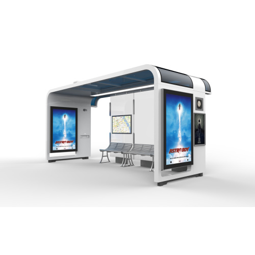 Custom Off-grid battery storage passenger waiting area