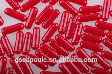 red enteric coated plastic empty hard capsules size in 0