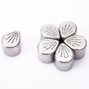 petal shape stainless steel whickey stone