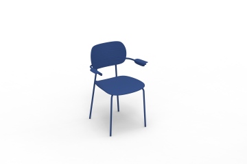 Fixed Armrest Colorful Eco-Friendly Design Leisure Chair