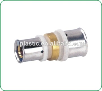 brass press fittings with stainless steel sleeve