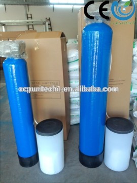 Water softener for water treatment plant and water filter as pretreatment