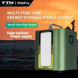 Solar Generator Portable Power Station with Pure Sine Wave AC Outlets QC3.0 & USB-C for Outdoor Camp