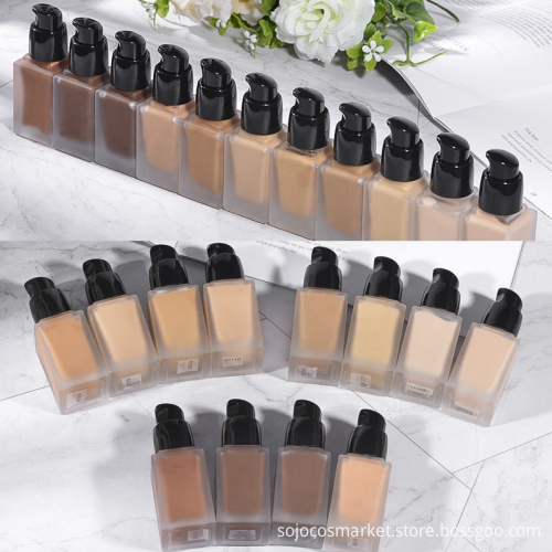 Liquid foundation with spf 30 with zinc oxide