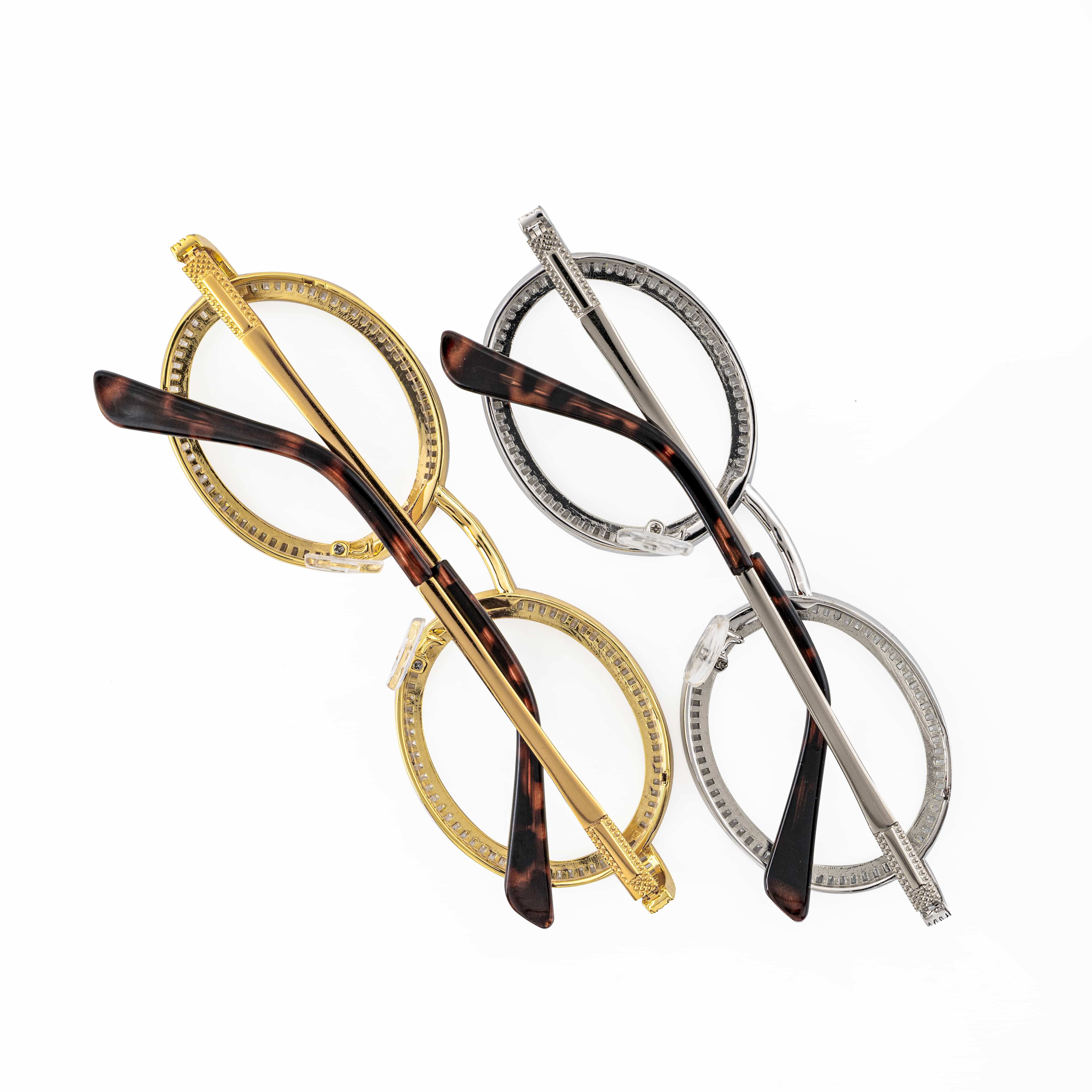Oval Diamond Glasses Frame