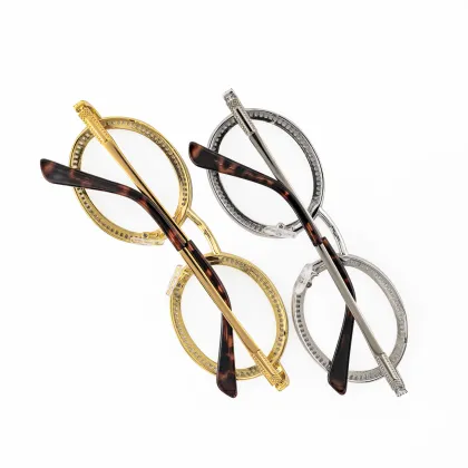 Oval Diamond Glasses Frame