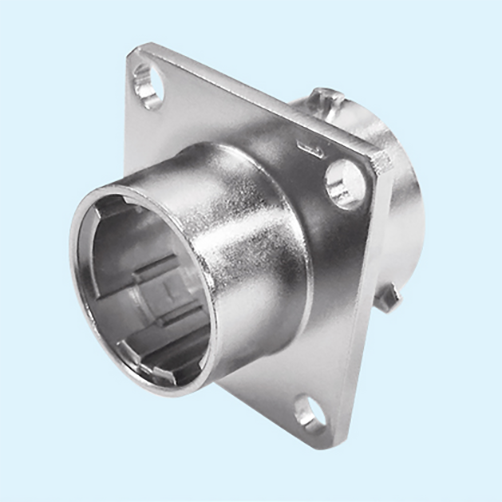 Hafnium alloy cast industrial connector housing