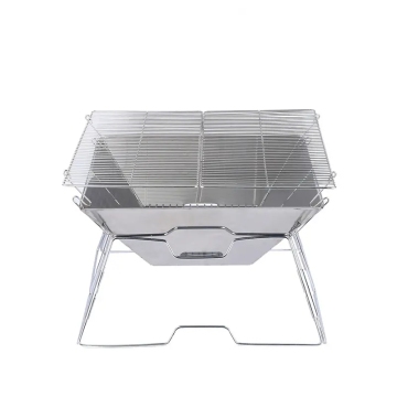 Portable Foldable Stainless Steel Camping Stove and BBQ Grill for Outdoor