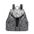 Custom new fashion geometric backpack preppy lady drawstring backpack