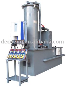 water treatment set with water quality monitor and controller