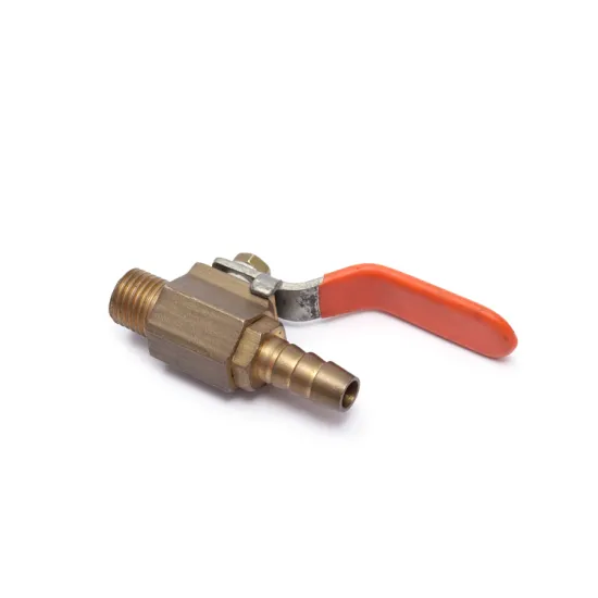 1/4 3/8 inch male NPT thread x 12 mm hose barbed  brass ball valves