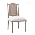 Antique Oak Upholstered French Nordic Wooden Louis chair