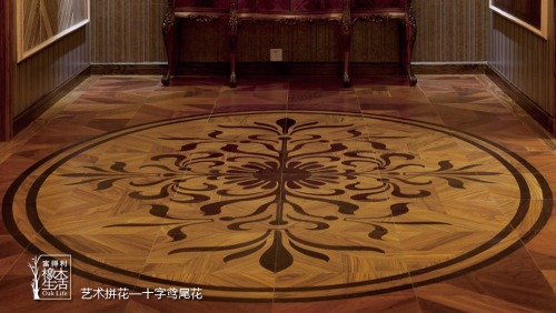 Oak Solid customs laminate art parquet floor