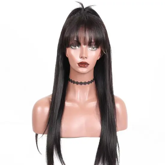 Invisible knots 360 transparent  100% human hair  lace front wigs for black women human hair