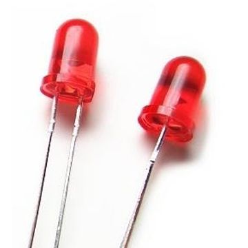 Ø3mm LED componenti per illuminazione o indicazione, con lente trasparente rosso