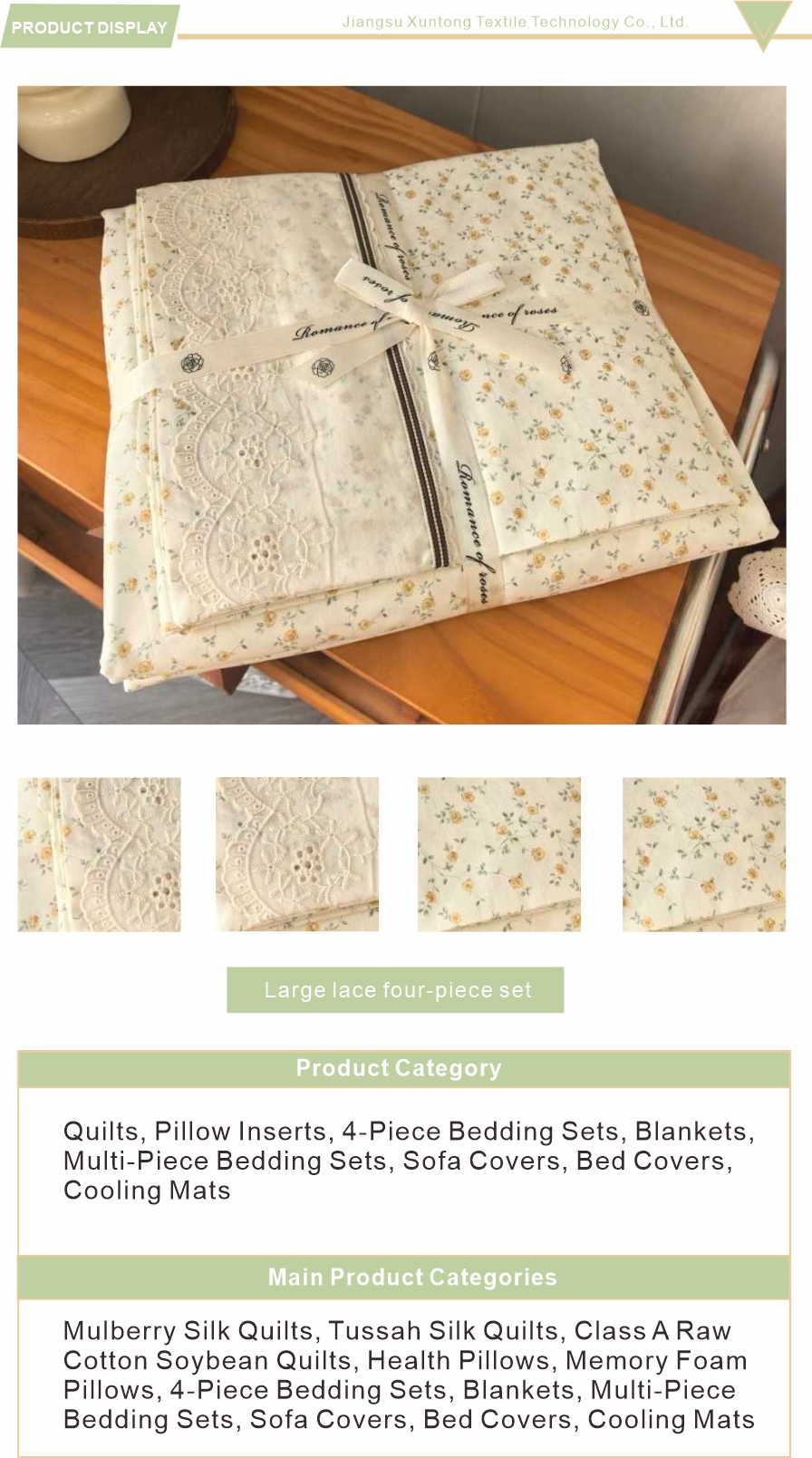 Printed cotton bedding sets fresh style