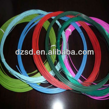 Various colour PVC coated wire