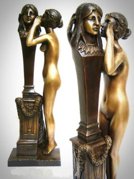 Bronze Figure Statue Kissing the bust (BFS-D270)
