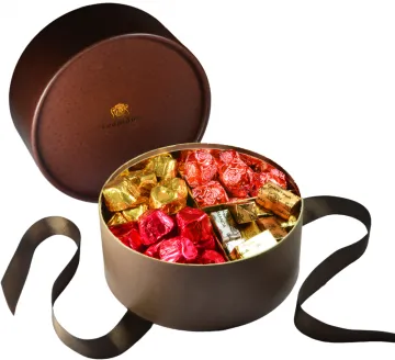 Custom Gift Chocolate Packaging In Round Shape