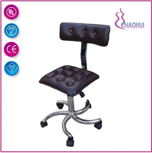 Cadeira pequena hidráulica giratória com encosto Swivel hydraulic small chair with backrest