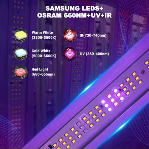 UV IR Grow Light Samsung 8 bar Licht