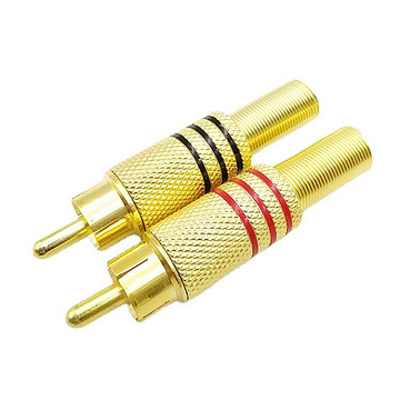 High-Quality Gold Plated Metal RCA Connector for Audio/Video Cable