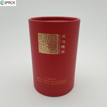 Custom Cardboard Paper Packaging Tea Cylinder Box