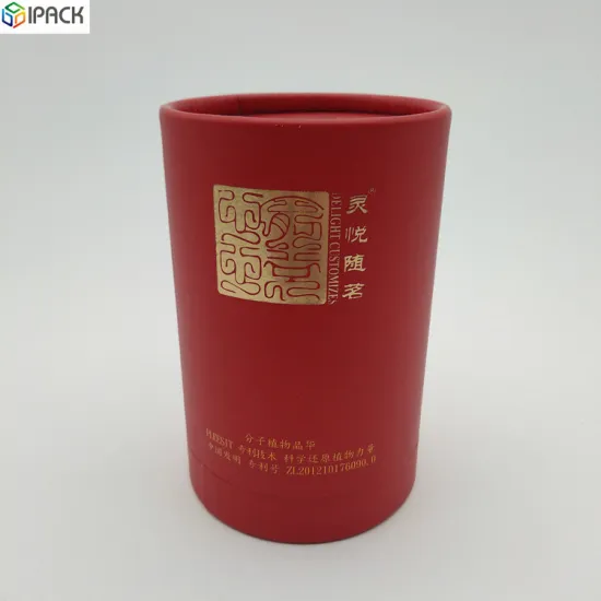 Custom Cardboard Paper Packaging Tea Cylinder Box