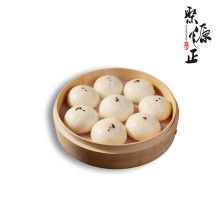 Домашние булочки на пару с начинкой из черной кунжутной пасты