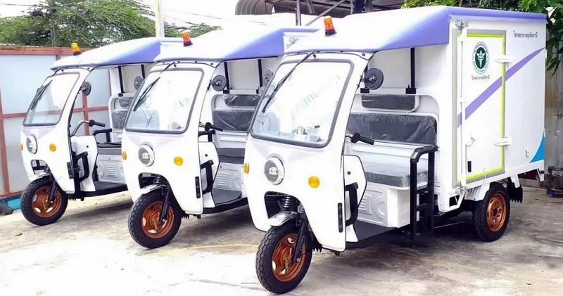 A Foreign Hospital Purchased Electric Tricycle In Bulk From The Overseas Dealer Of Zonglong Tricycle Motorcycle