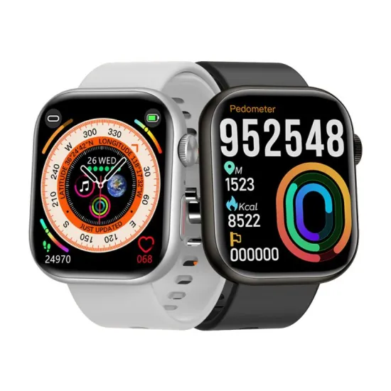 Hot 2.01 Inch Big Screen Bluetooth Calling Smartwatch with Square Design, 200mAh Battery & Magnetic Fast Charging