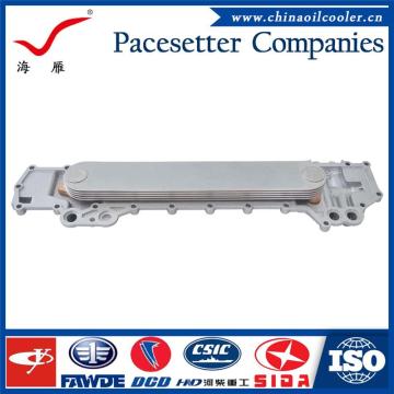 Z fin types of oil coolers for diesel motor