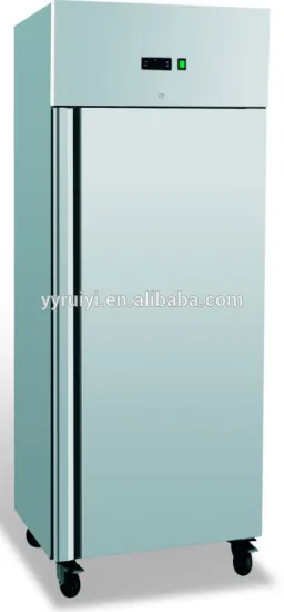 Single stainless steel door upright refrigerator