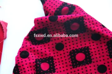 Colorful velvet suits designs Printed Flocking