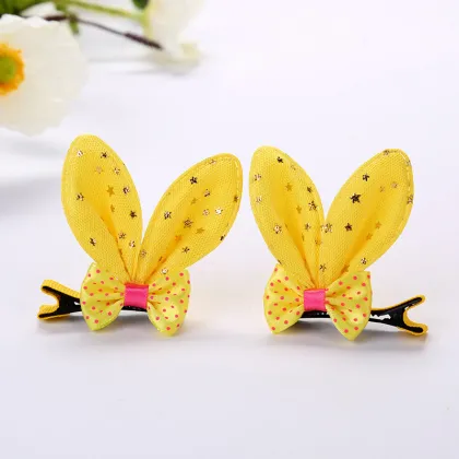 Bow tie rabbit ear hairpin rabbit ear clip